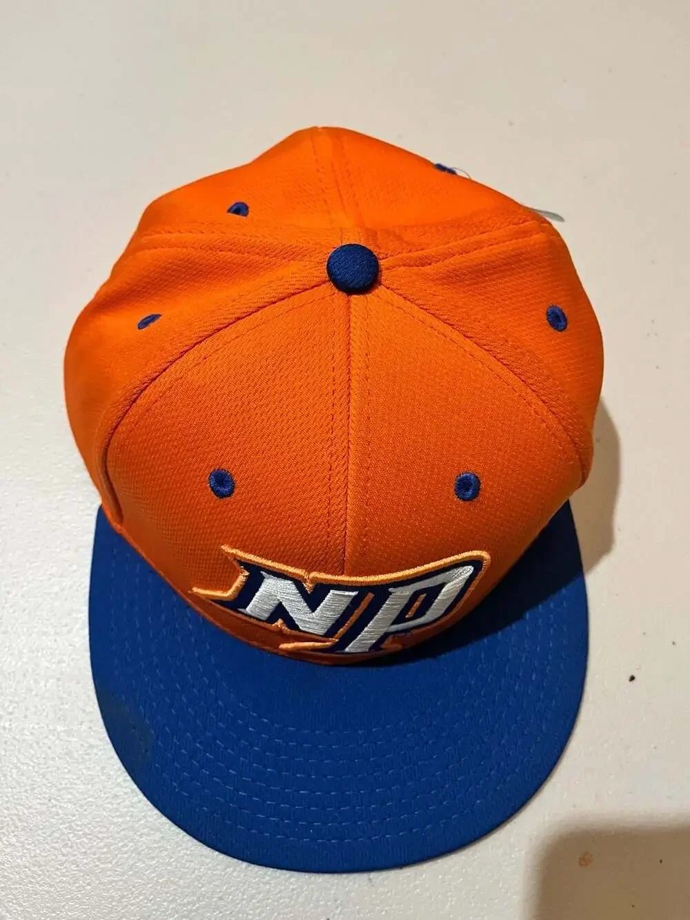 003-0054 OC Sports MWS Series NP Hawks Orange and Royal Blue Baseball Cap Size 7
